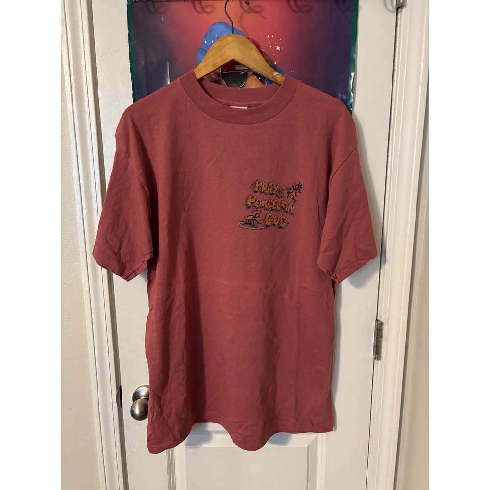 Vintage 1995 Joe Blow T's Spring Break 95 BC Shirt Porcelain God Red Large NWT
